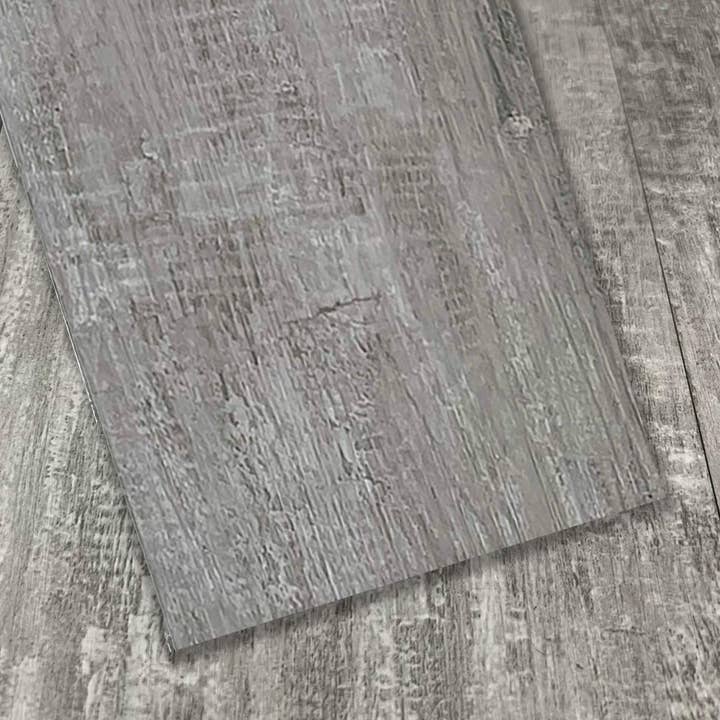 Luxury Vinyl Plank Flooring - DIY Floor Tiles Peel and Stick Waterproof - Self Adhesive Floor Planks - 36 in X 6 in, Spanish Grey for wholesale by Dundee Deco