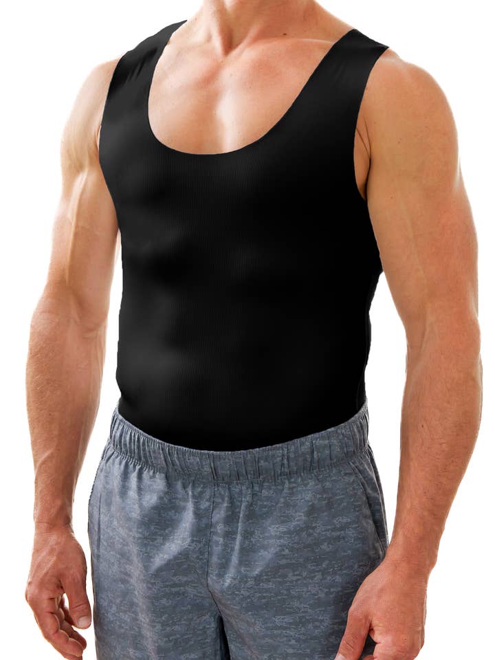 Esteem Apparel - Wholesale Underwear - Men's - Seamless men's shapewear undershirt6