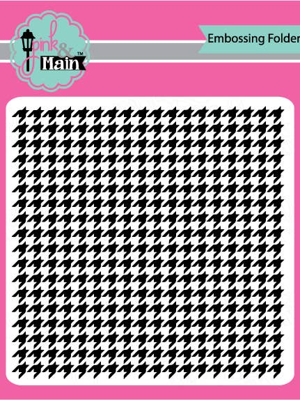 Pochette à gaufrage Houndstooth 6x6 pour la vente par Pink and Main