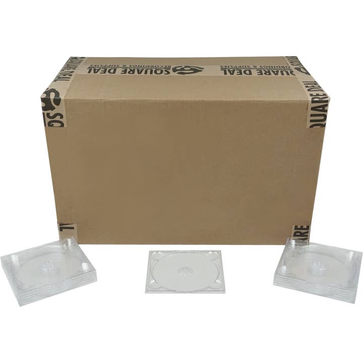 Square Deal Recordings & Supplies - Wholesale Jewelry Dish - CD Tray - 2 Disc - Clear Stackable Glue-In Digipak