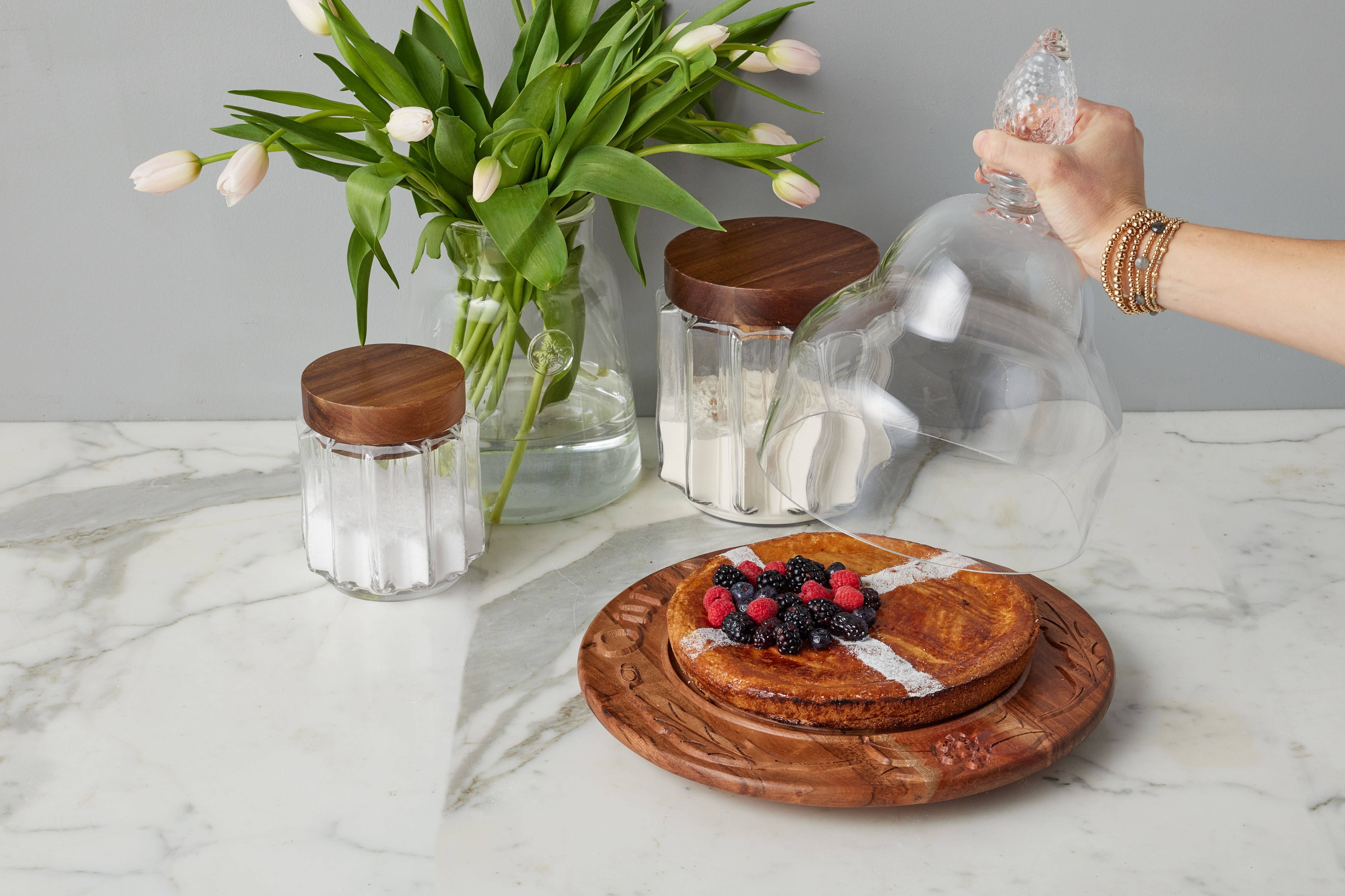 etúHOME - Wholesale Cutting Board - Vintage English Bread Board: Our Daily Bread, Medium, Natural4