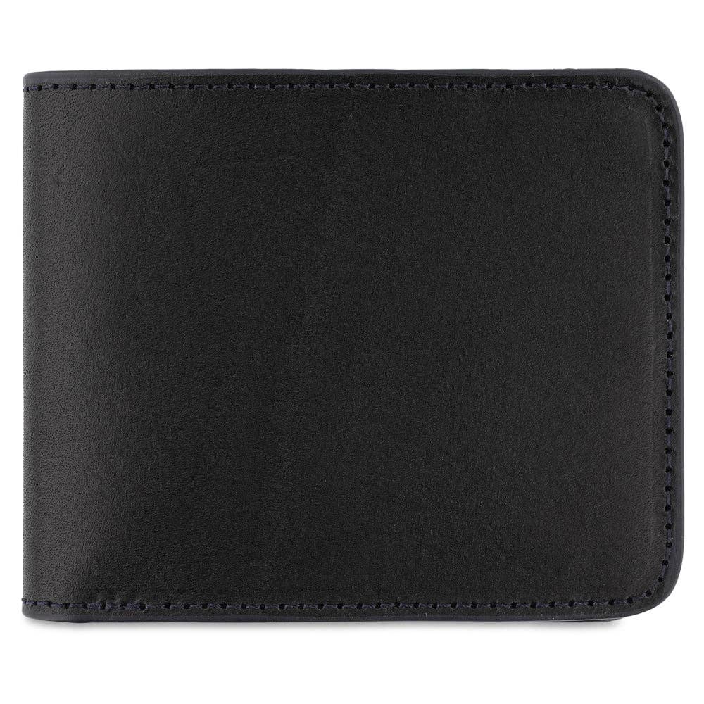 ESCUYER - Wholesale Wallet - Men's - Leather Billfold Wallet - Black / Blue0