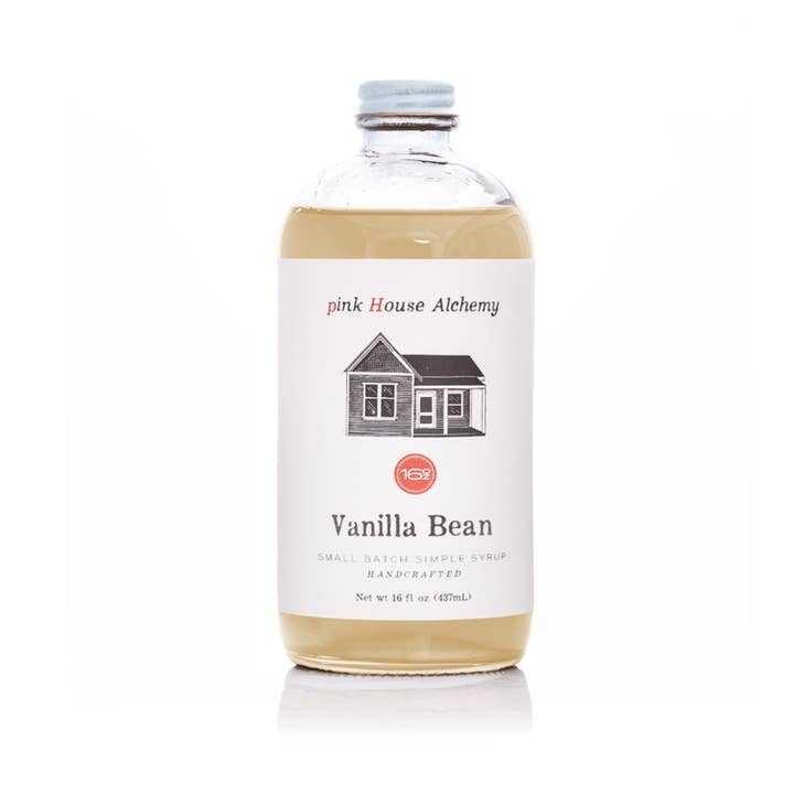 Vanilla Bean Simple Syrup for wholesale by Pink House Alchemy