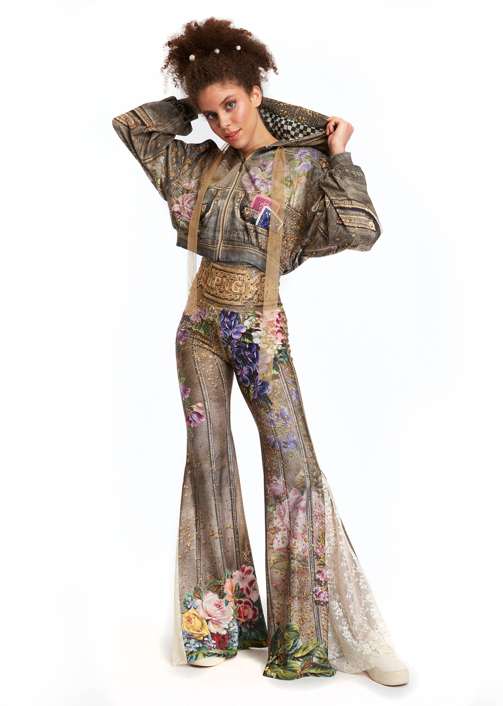 IPNG Design - Wholesale Pants - Women's - Comfort Pants - Fortune In Flowerland8