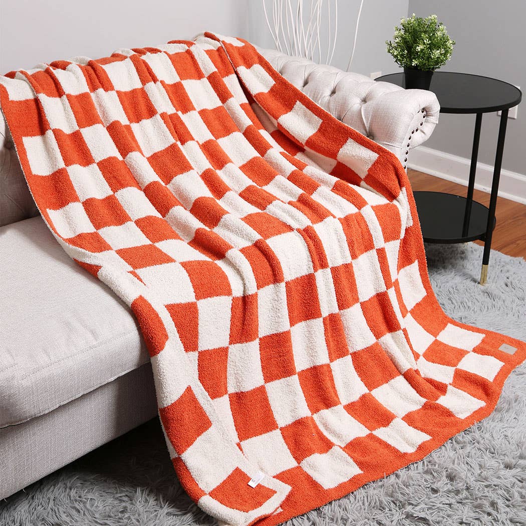 Fashion City - Wholesale Throw Blanket - Checkerboard Patterned Throw Blanket25