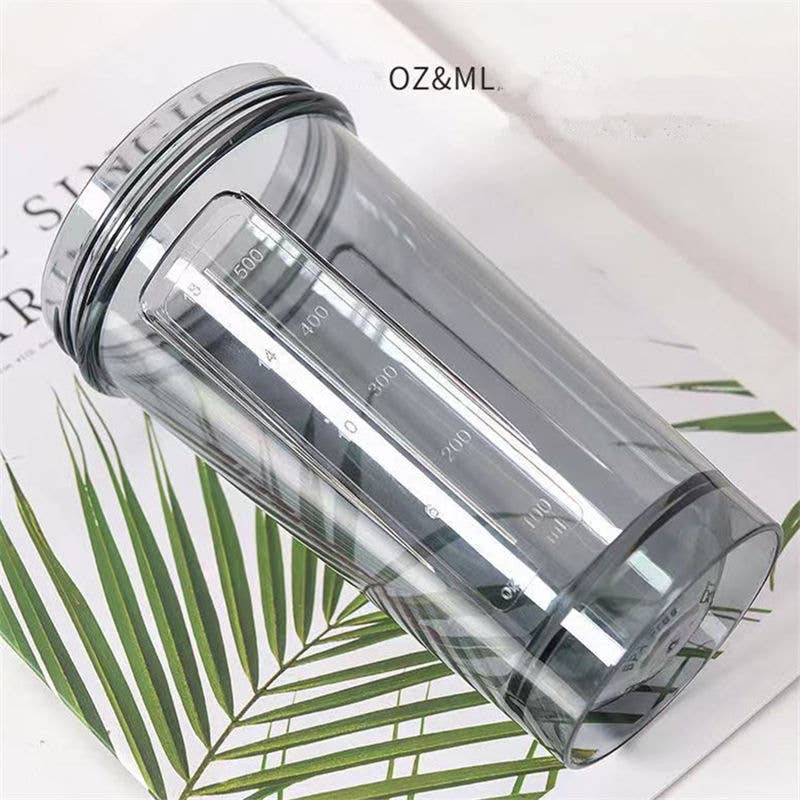 SERENITA - Venta al por mayor Accesorios de deporte - Botella mezcladora de proteína transparente de 700 ml para gimnasio5