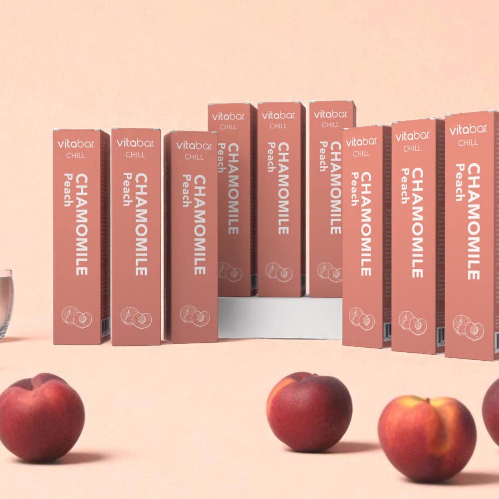 VitaBar - Wholesale Oral Supplement/Vitamin - CHILL - Chamomile - Peach Flavor - 10 PACK1