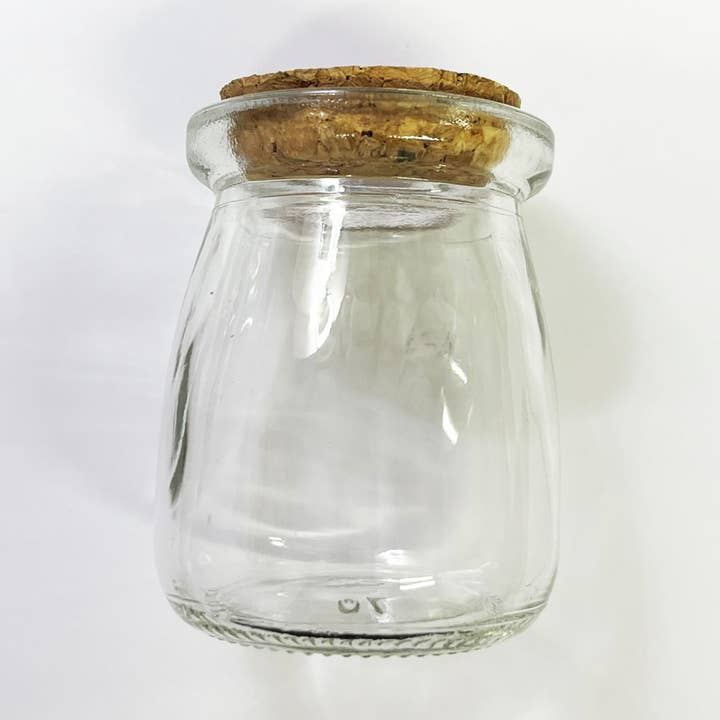 Glass Jar with Cork Stopper Apothecary/Spell Jar 3" Tall x 2 for wholesale by It's Your Journey LLC