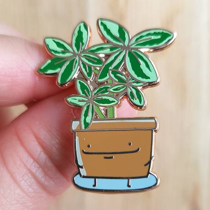 Home by Faith - Wholesale Lapel Pin/Button - Schefflera Enamel Pin0