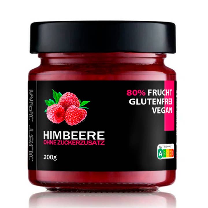 Just Jam Raspberry without added sugar for wholesale by Just Jam