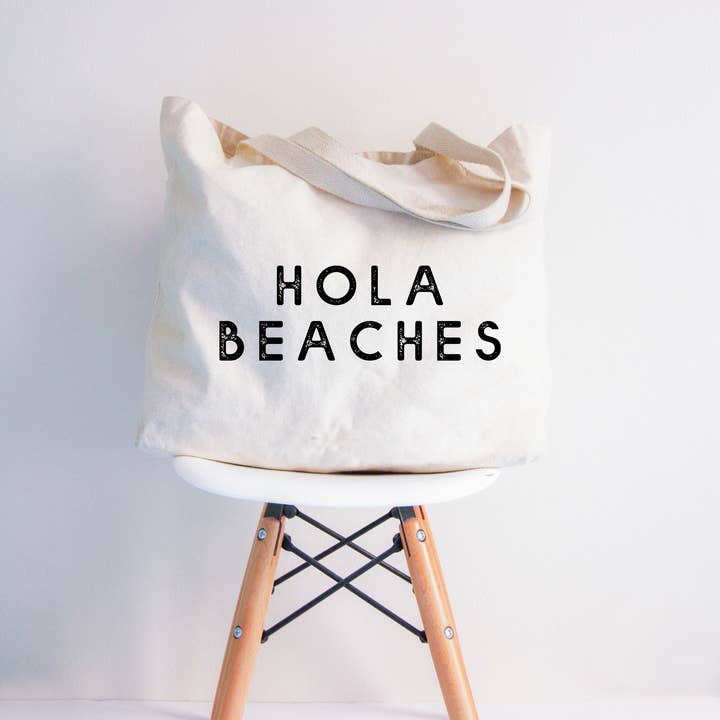 Love You a Latte Shop - Wholesale Tote Bag - Women's - Hola Beaches Tote Bag 2 SIZES