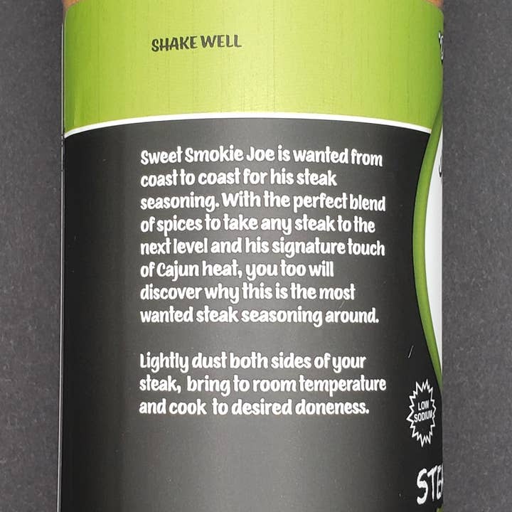 Sweet Smokie Joe, LLC - Wholesale Rub - Most Wanted Steak Seasoning (Owners Favorite for Steaks)2