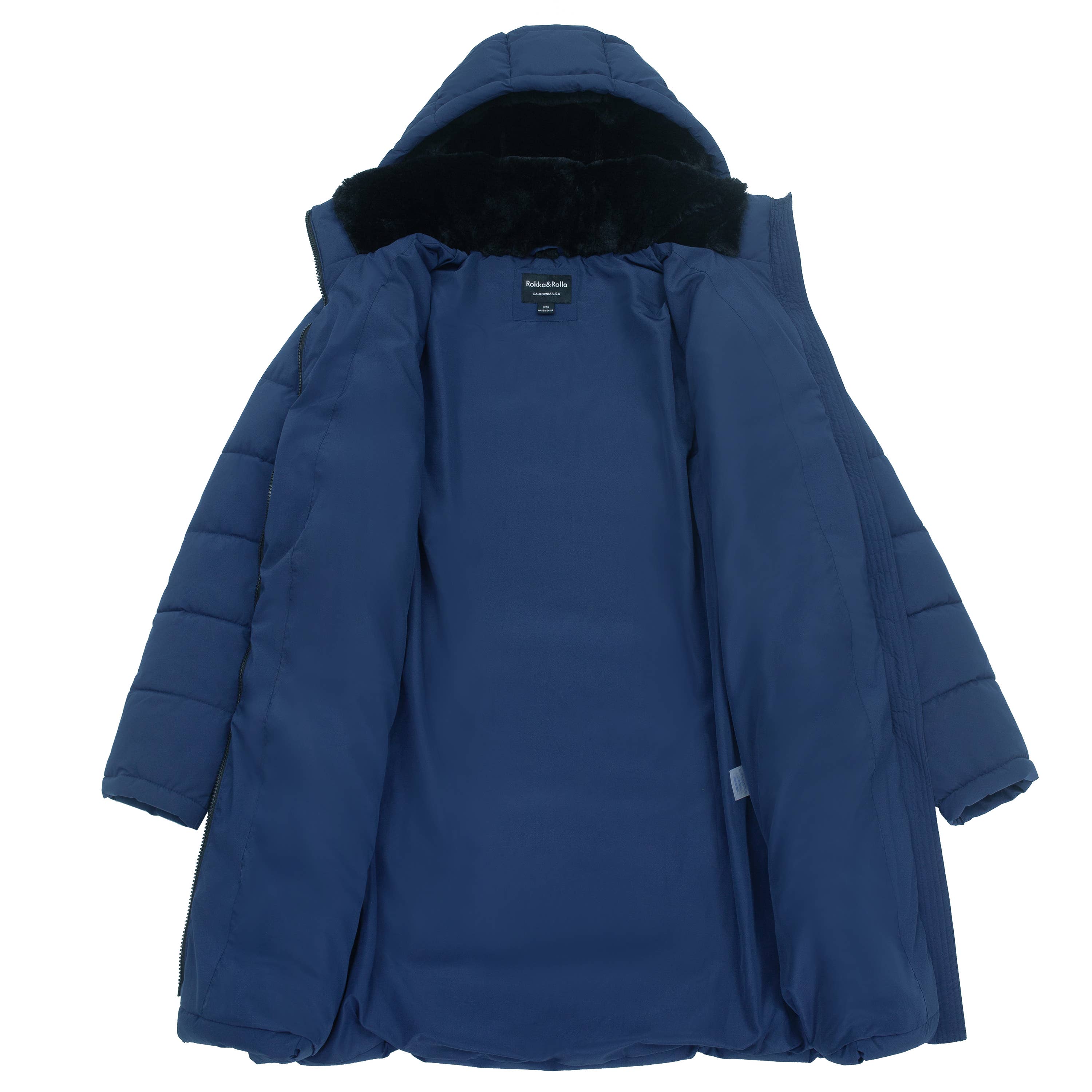 Rokka & Rolla - Wholesale Coat - Women's - Women's Heavy Long Winter Coat Parka Jacket9