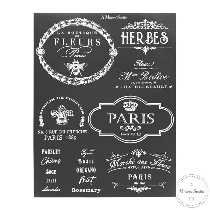 Le Fleur - Plantilla de malla 8,5x11 para venta al por mayor de A Makers' Studio