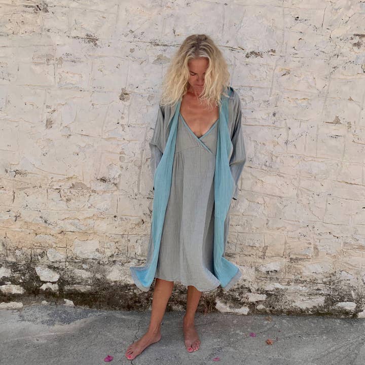 loom.ist – Robe - Mulher por atacado – Robe com Capuz de Musselina36