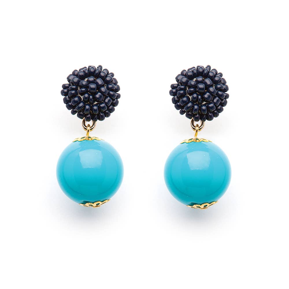 Fornash - Wholesale Dangle Earrings - Seed Bead Earrings - Candy - Turquoise2