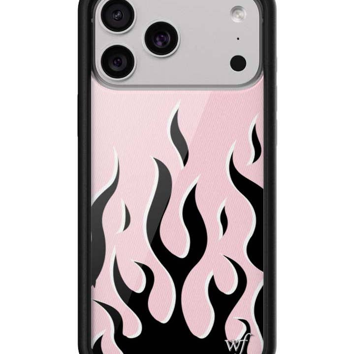 Flames | Pink & Black iPhone Case for wholesale by Wildflower Cases