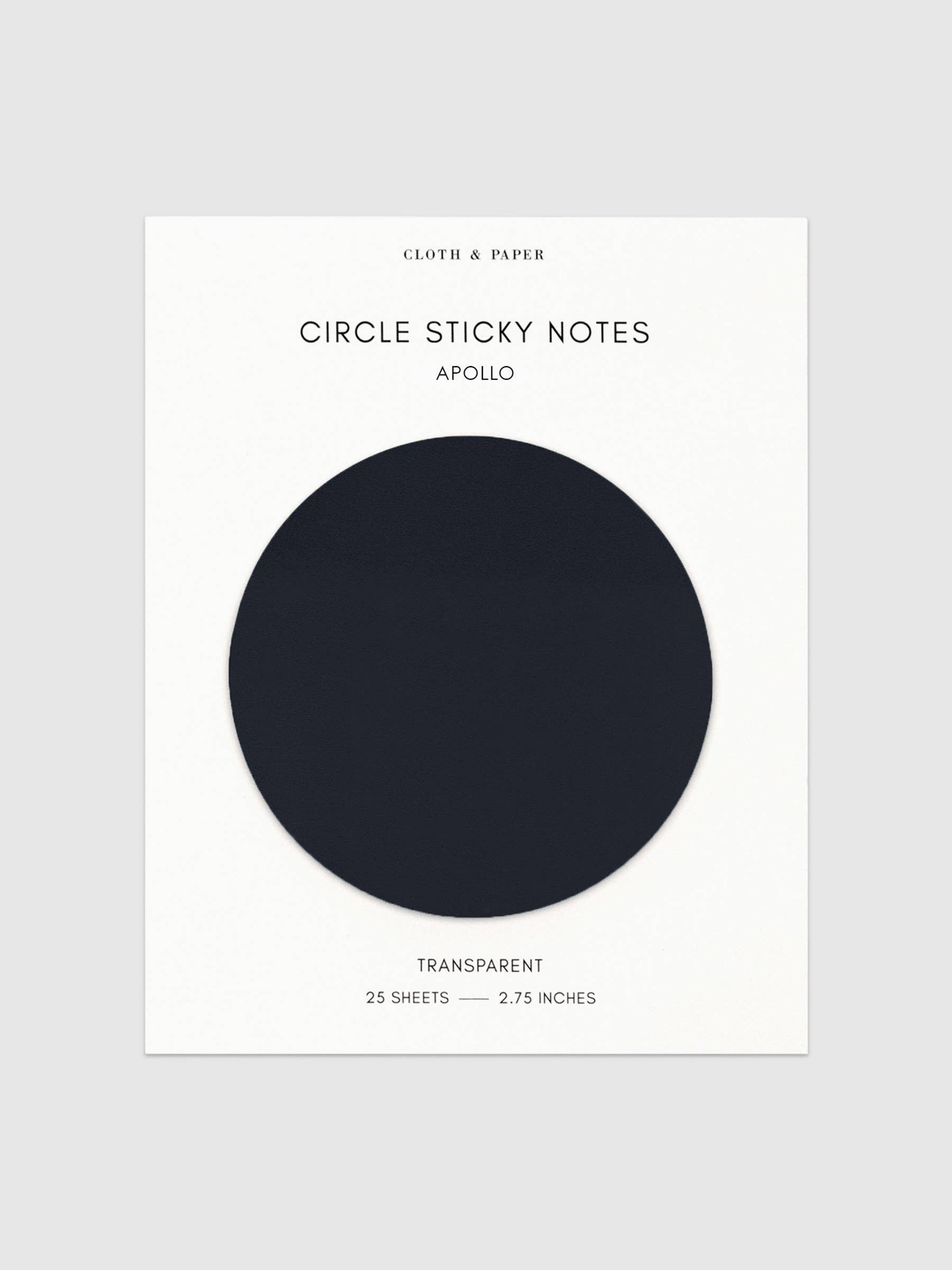Cloth & Paper - Wholesale Sticky notes - Transparent Circle Sticky Notes2