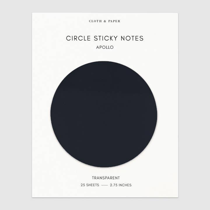 Cloth & Paper - Wholesale Sticky Notes - Transparent Circle Sticky Notes2