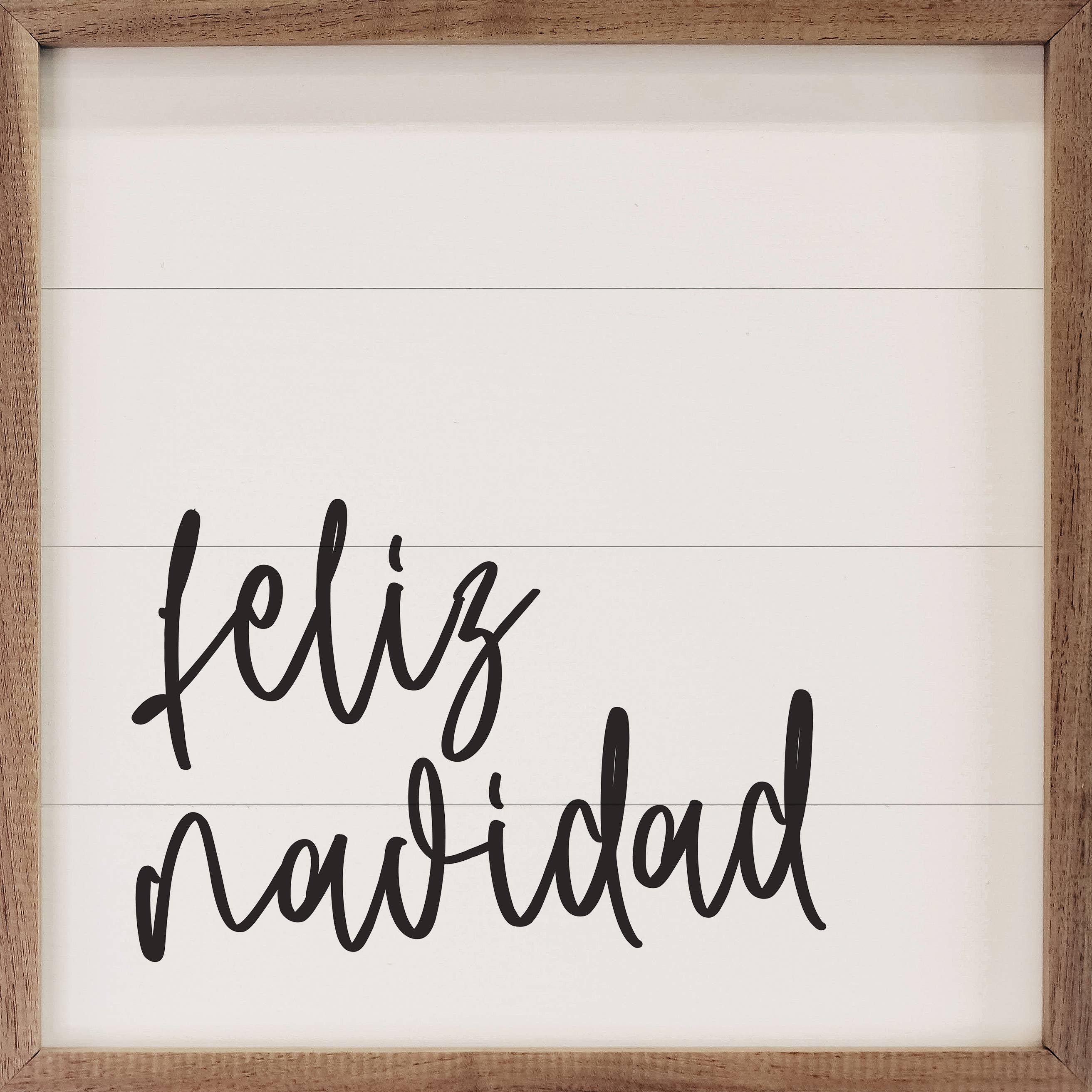 Kendrick Home - Wholesale Sign - Feliz Navidad White0