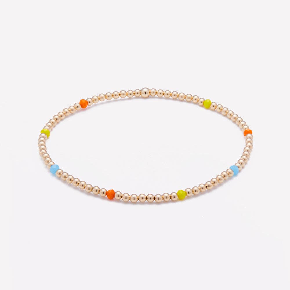 22 Jewelry - Wholesale Anklet - ELSA RAINBOW ANKLET 3MM