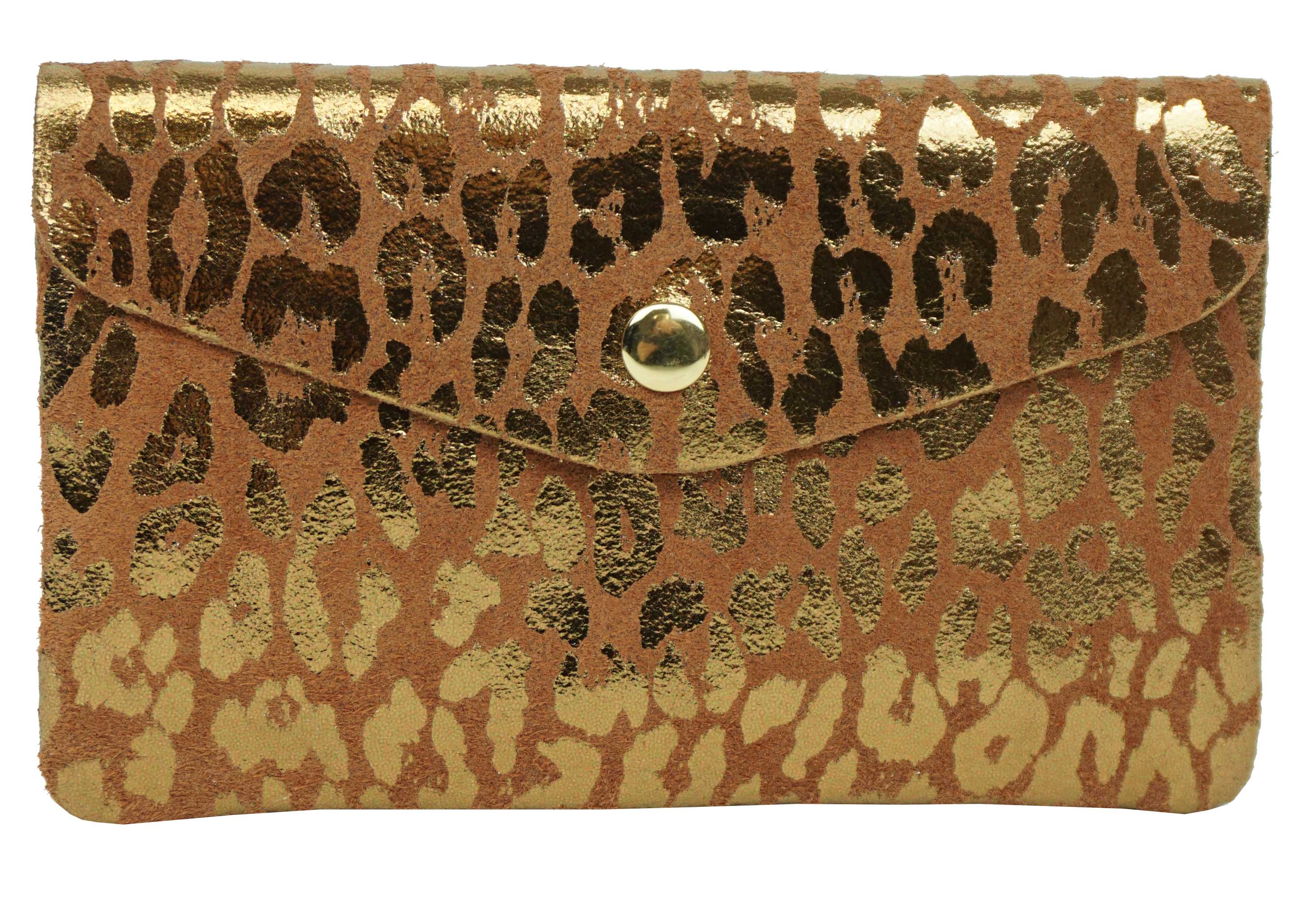 Anais – Engroshandel Tegnebog - Dame – Stor skinnende leopardmønstret læderpung PMD2701I3