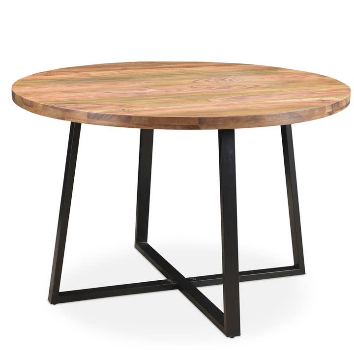 Blossom Seesham Round Dining Table for wholesale by Timbergirl