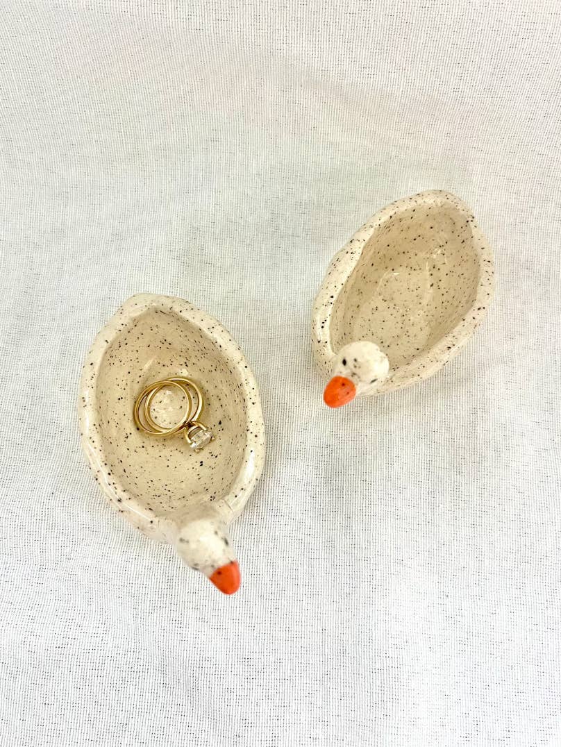 Vibrant Vessels - Vendita all'ingrosso Portagioie - Porta anelli a forma di oca in ceramica - bestseller Etsy