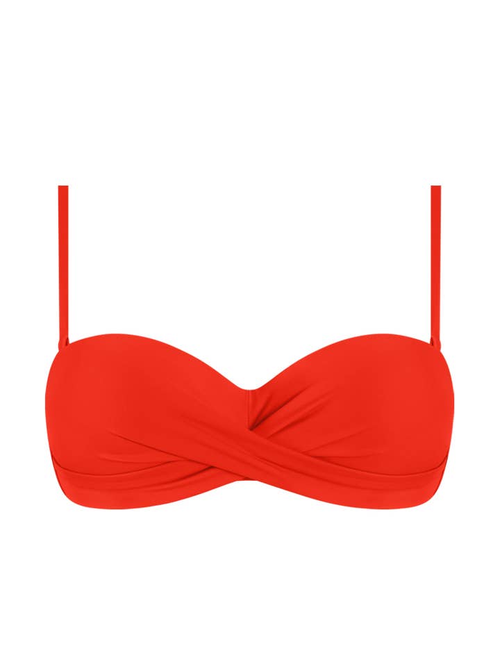 Chlamys Varia Bikini Top Bandeau-Passion Red for wholesale by Chlamys Varia by MrMiss