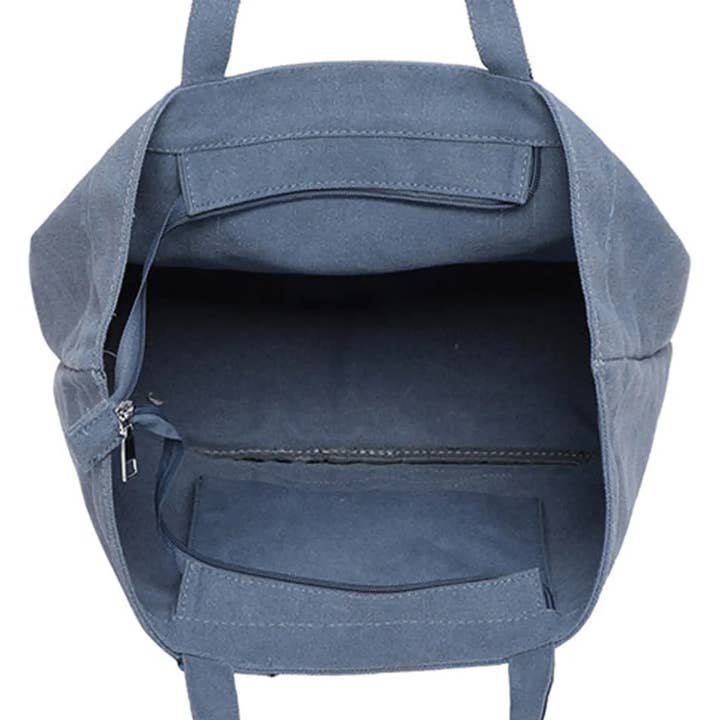 Ellas Trading – wholesale Tote bag – Women's – Sequin Embellish Spacious Canvas Tote Shoulder Bag8