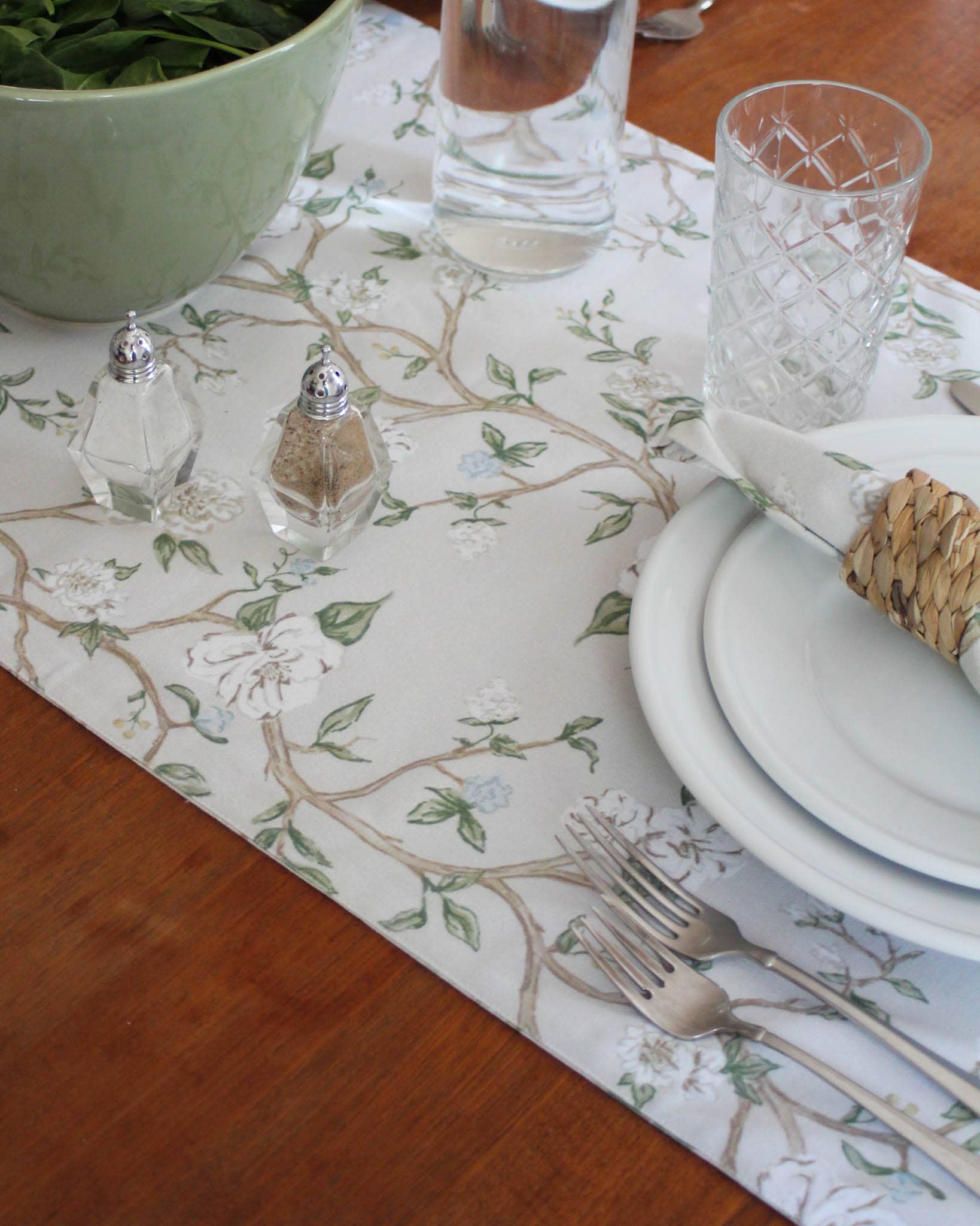 Camellia Floral Table Runner For Spring Hosting  for wholesale on Faire3