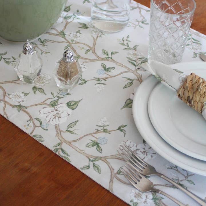 Camellia Floral Table Runner For Spring Hosting for wholesale on Faire3