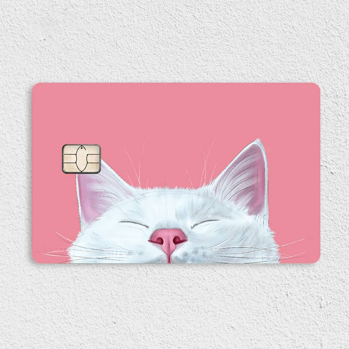 Purr Bliss Credit Card Skin for wholesale by Cat Loaf Studio