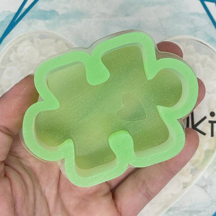 Puzzle Piece VENT CLIP Freshie Mold for wholesale by The Freshie Junkie, LLC