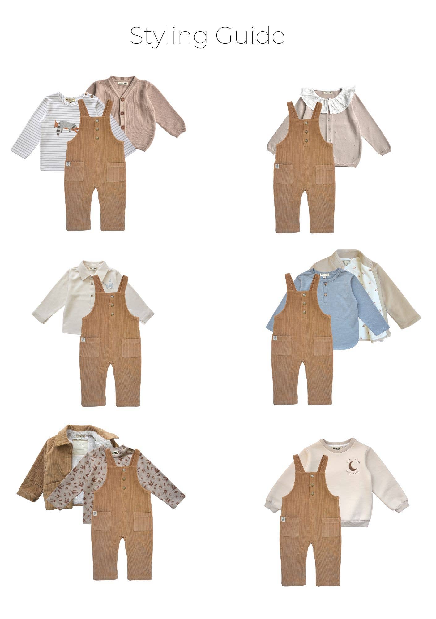 Eli & Nev (we cover U.S. import duties) - Wholesale Overalls - Baby - Baby / Kid Brown Corduroy Overalls Fall Winter 100% Cotton6