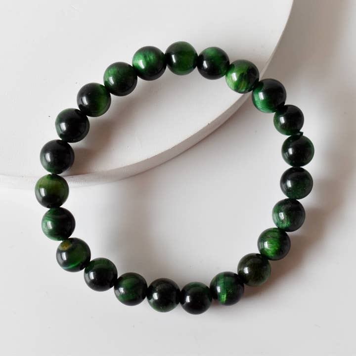 Soothing Crystals – Großhandel Perlenarmband – Heilungsarmband | Tigerkatzenauge grüne Edelsteinarmbänder
