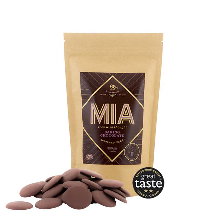 65% MÖRK CHOKLAD DROPPAR - VEGAN, FAIRTRADE (500G) för wholesale av MIA