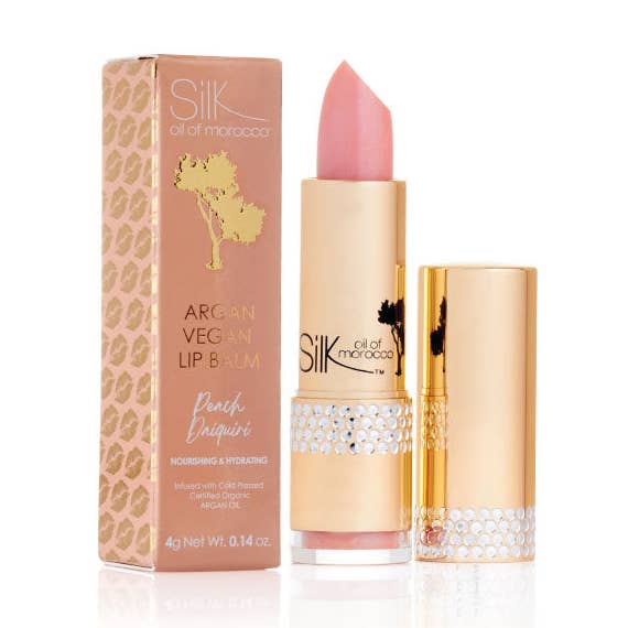 Peach Daiquiri Argan Vegan Lip Balm for wholesale by Silk oil of Morocco
