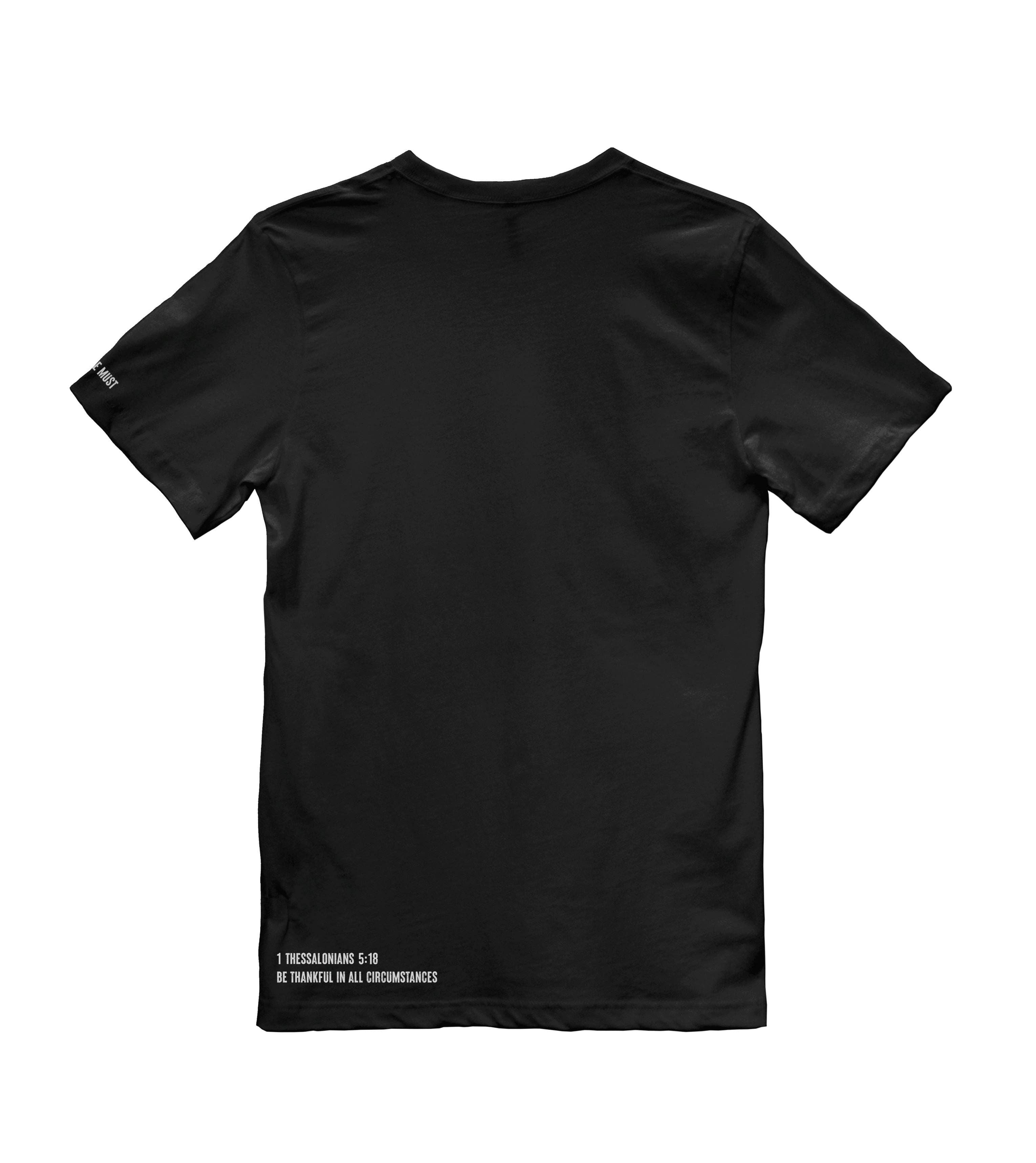 In God We Must - Wholesale Screen Printed T-Shirt - Men's - Gratitude Black Tee10