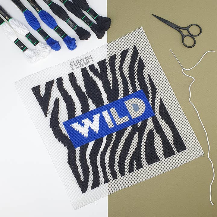 Needlepoint kit - DIY - WILD for wholesale by Fukuri