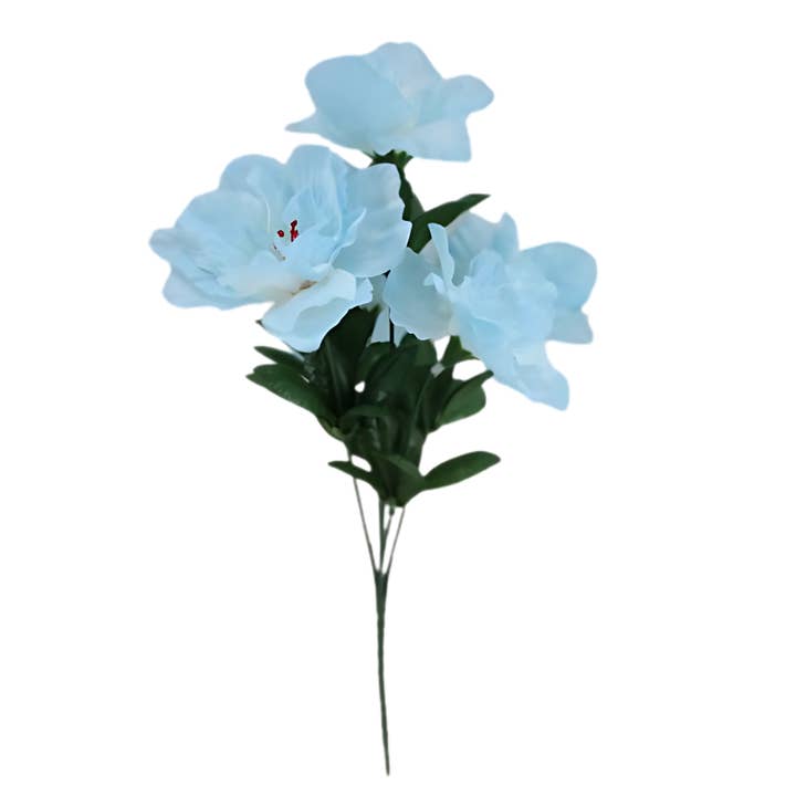 Tremont Floral Supplies - Wholesale Artificial Flowers - 13" Geranium Bush, Baby Blue