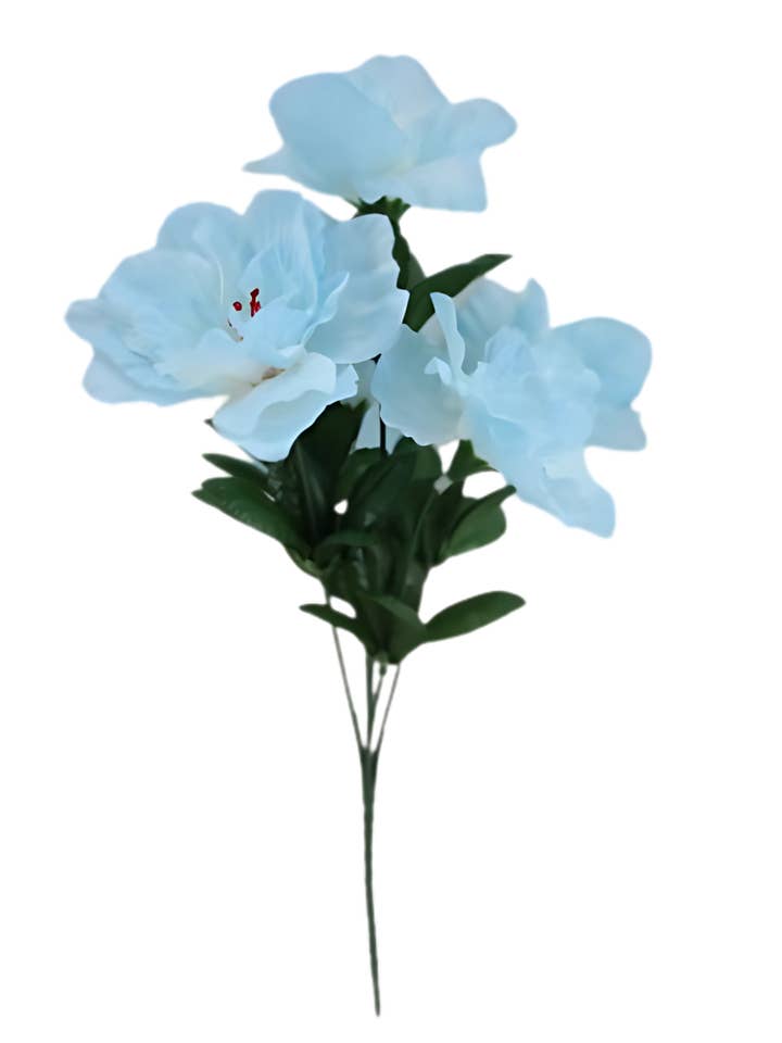 13" Geranium Bush, Baby Blue for wholesale by Tremont Floral Supplies