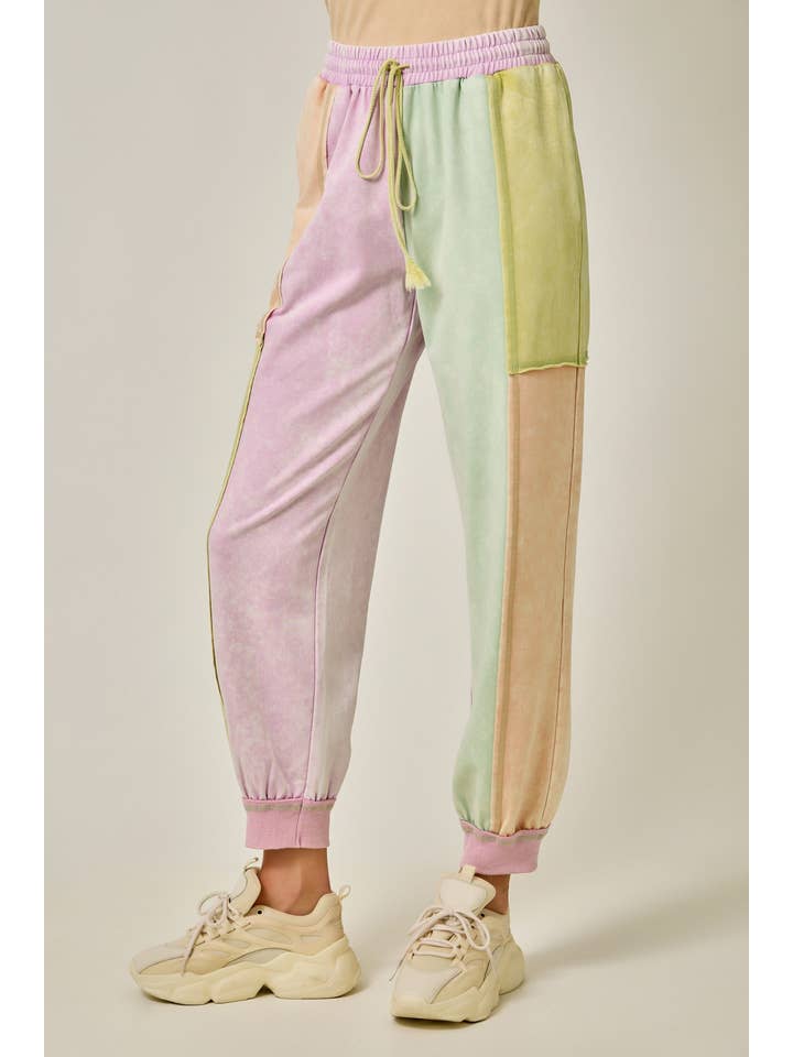 Mystree - Wholesale Pants - Women's - 61539 Color Blocked Track Pants19