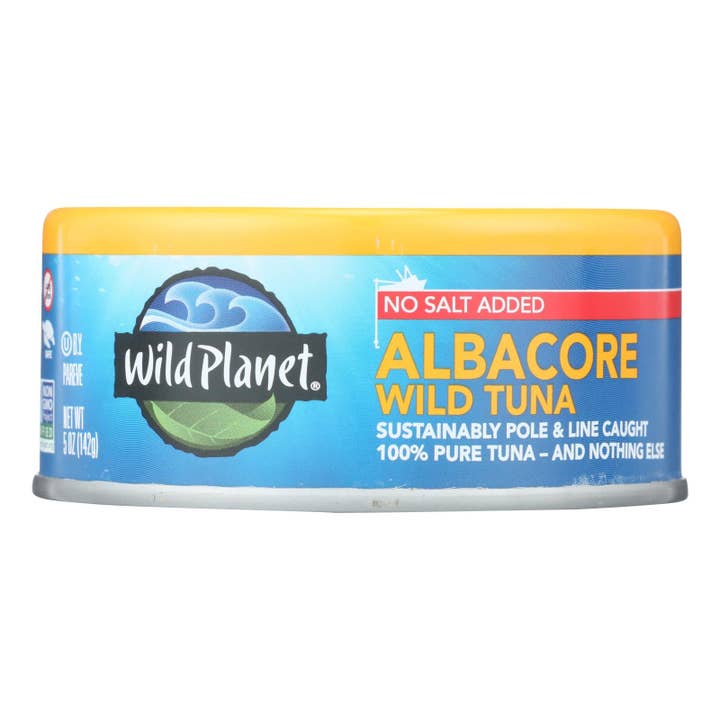 Ware Spark - Wholesale Tinned Fish - Wild Planet Wild Albacore Tuna - No Salt Added - Case Of 12 - 5 Oz.