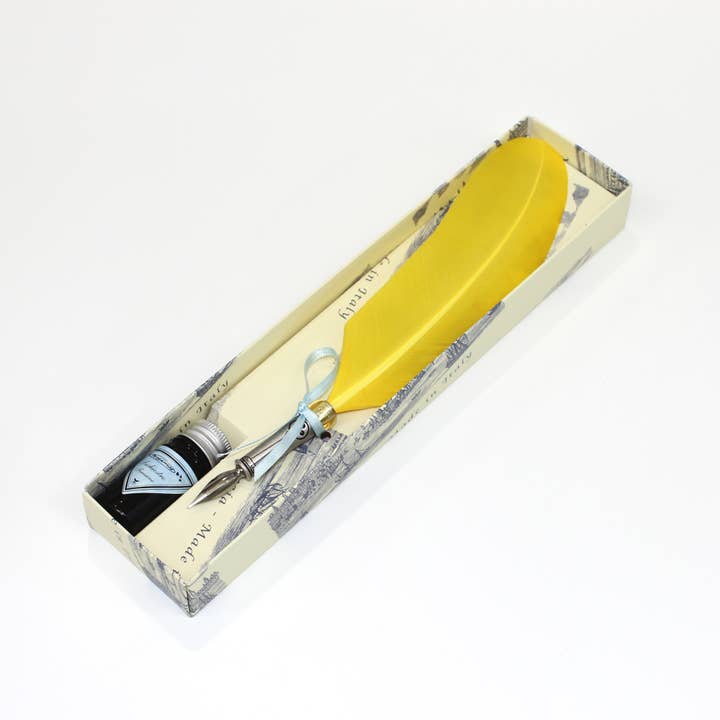 San Lorenzo Design – Caneta por atacado – Caneta de pena clássica, com metal decorativo. Caligrafia8