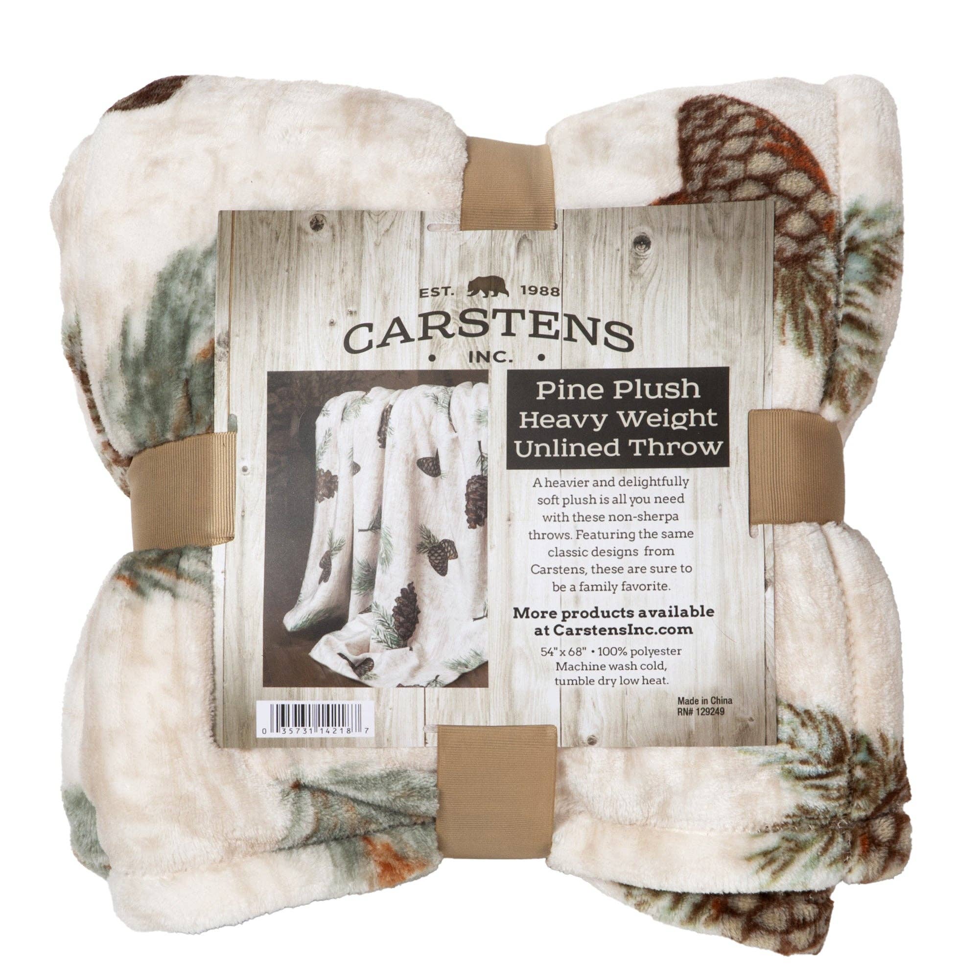 Carstens, Inc. - Vente Plaids - Plaid en peluche épais en pin6