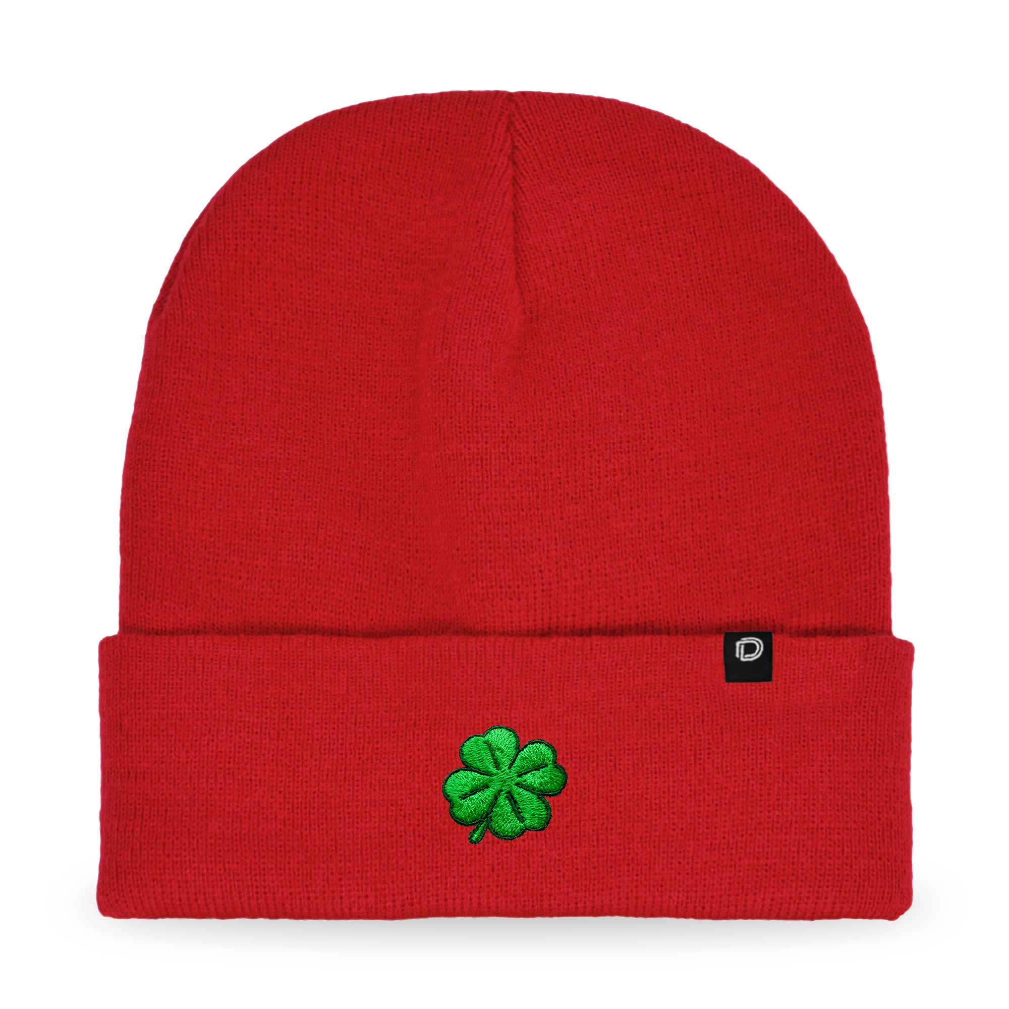 Dalix - Wholesale Beanie - Women's - Dalix Embroidered Clover Beanie Cap Cuffed Knit Hat Women68