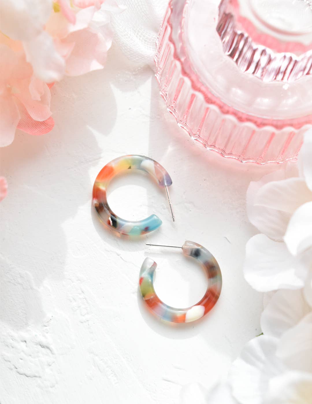 Fenna&Fei - Wholesale Hoop Earrings - Ultra Mini Hoop Collection | Small Italian Acetate Hoops 21