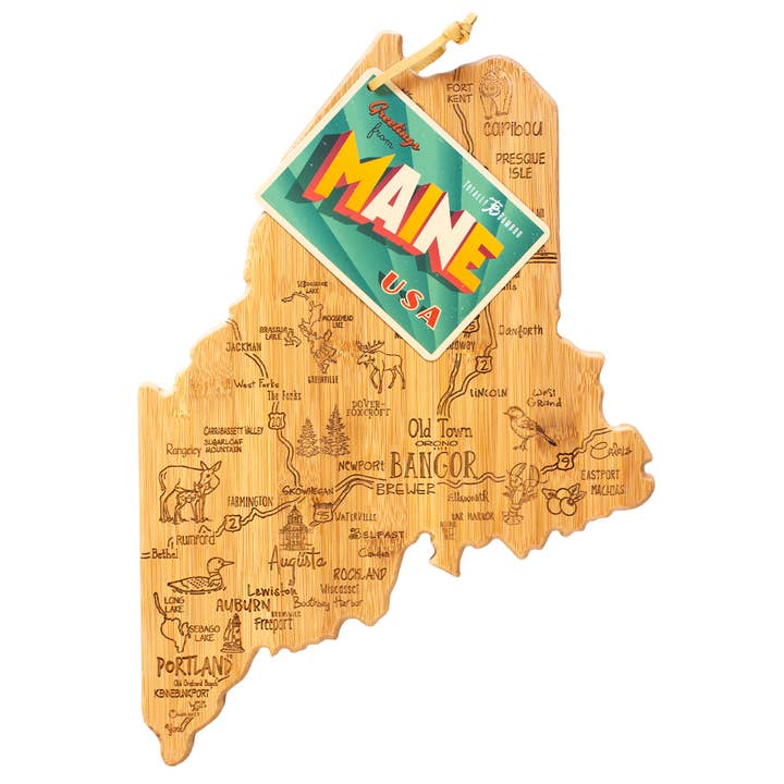 Totally Bamboo - Wholesale Cutting Board - Destination Maine Cutting Board with Engraved Artwork1