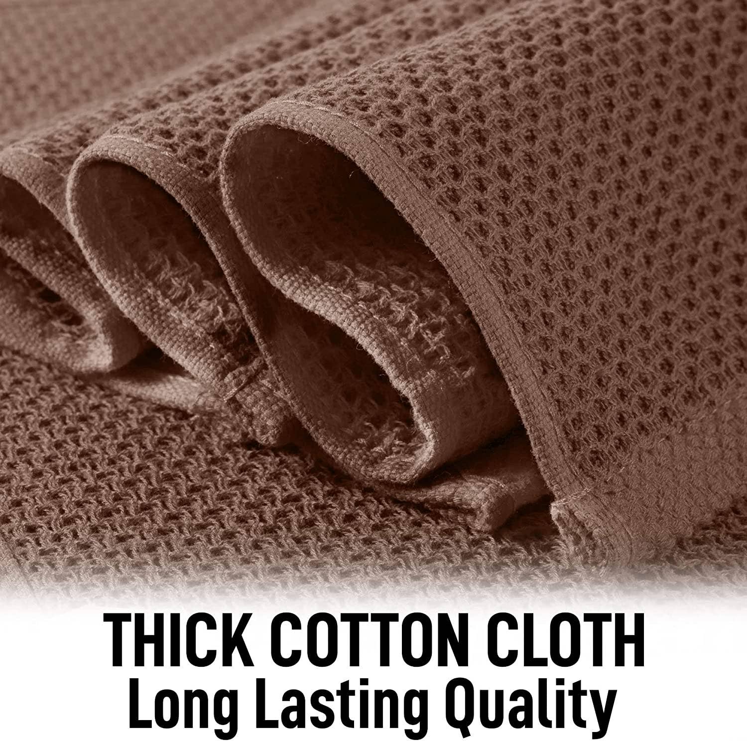 Zulay Kitchen - Vente Torchon - Torchons à vaisselle en tissu gaufré, 12 x 12 pouces (paquet de 3)20